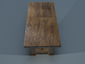 wooden table Model 3D