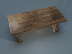 wooden table 3D Model