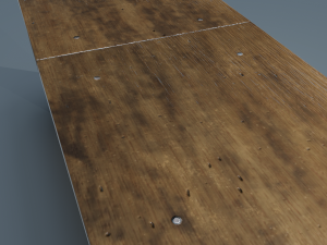 wooden table Model 3D