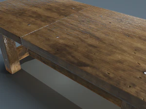 wooden table 3D Model
