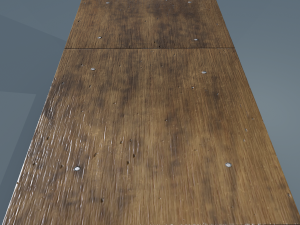 wooden table Model 3D