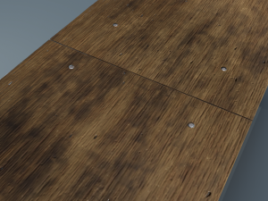 wooden table Model 3D