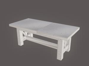 wooden table Model 3D