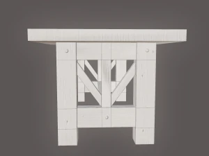 wooden table 3D Model