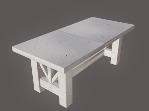 wooden table Model 3D