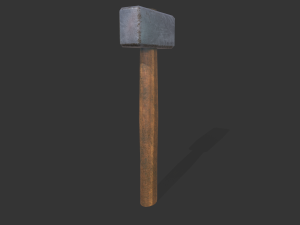old hammer Model 3D