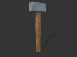 old hammer Model 3D