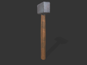 old hammer Model 3D