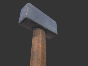 old hammer Model 3D
