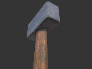 old hammer Model 3D