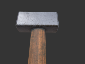 old hammer Model 3D