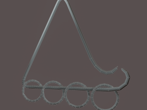Hanging triangle decoration Model 3D