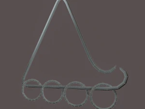 Hanging triangle decoration 3D Model