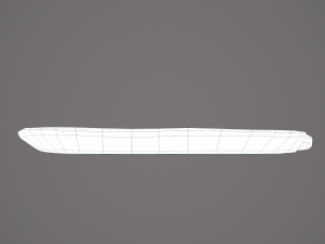 eaten piece of bread Modello 3D