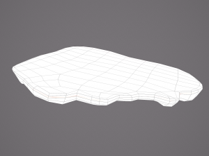 eaten piece of bread Modello 3D