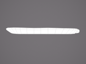 eaten piece of bread Modello 3D