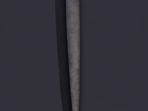 Medieval needles and make up scoop 3D Model