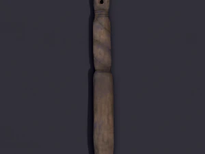 Medieval needles and make up scoop 3D Model