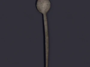 Medieval needles and make up scoop 3D Model
