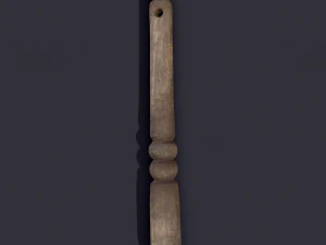 Medieval needles and make up scoop 3D Model