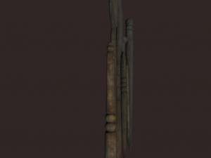 Medieval needles and make up scoop 3D 模型