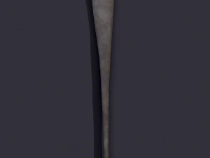 Medieval needles and make up scoop 3D Model