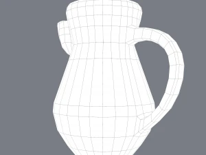 Średniowieczny dzbanek Model 3D
