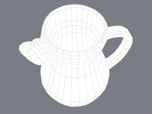 Średniowieczny dzbanek Model 3D