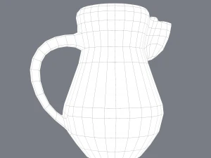 Średniowieczny dzbanek Model 3D