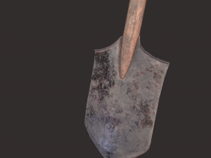 Medieval shovel 3D-Modell