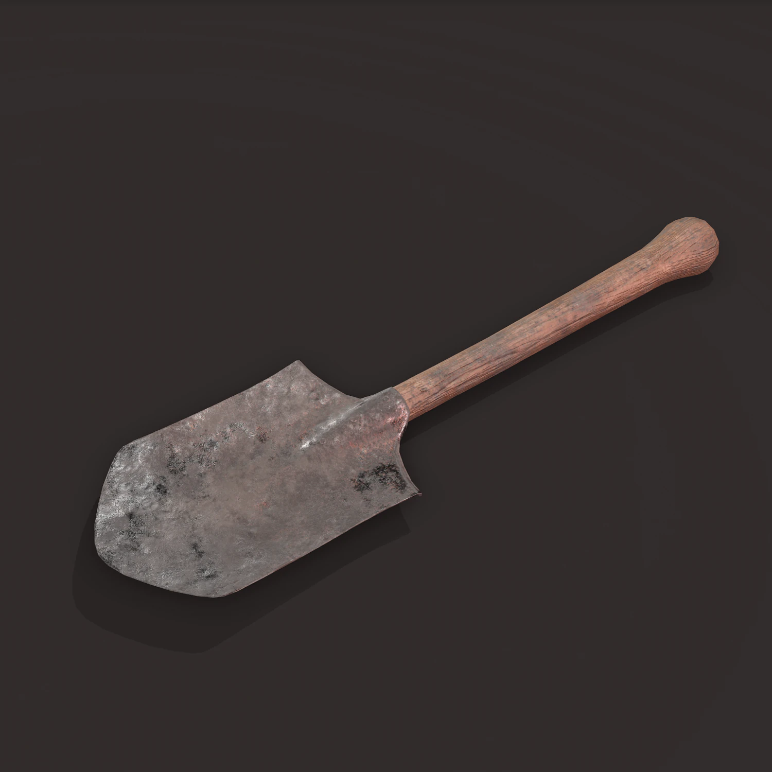 Medieval shovel 3D Model .c4d .max .obj .3ds .fbx .stl .blend
