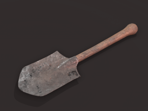 Medieval shovel 3D Model