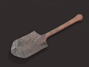 中世纪铲子 3D 模型