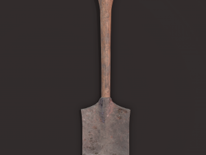 Medieval shovel 3D-Modell