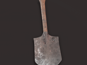Medieval shovel 3D-Modell
