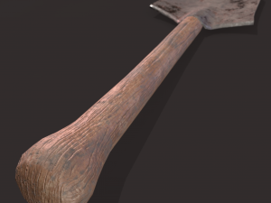 Medieval shovel 3D-Modell