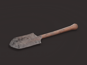Medieval shovel 3D-Modell
