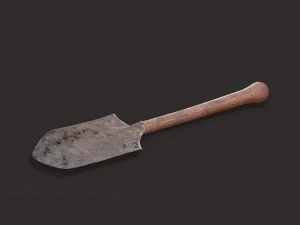 Medieval shovel 3D Model