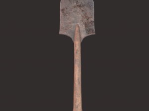 Medieval shovel 3D-Modell
