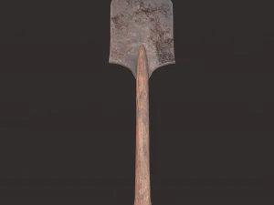 Medieval shovel 3D Model