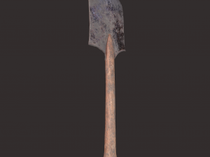 Medieval shovel 3D-Modell