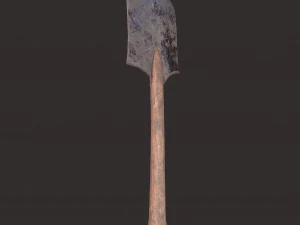 Medieval shovel 3D Model