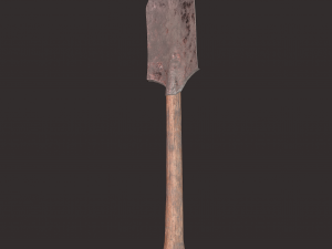 Medieval shovel 3D-Modell