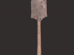 Medieval shovel 3D-Modell