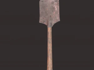 Medieval shovel 3D Model