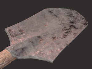 Medieval shovel 3D-Modell