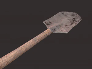 Medieval shovel 3D Model