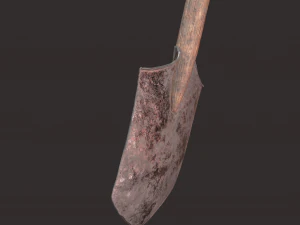 Medieval shovel 3D Model