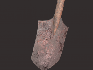 Medieval shovel 3D-Modell