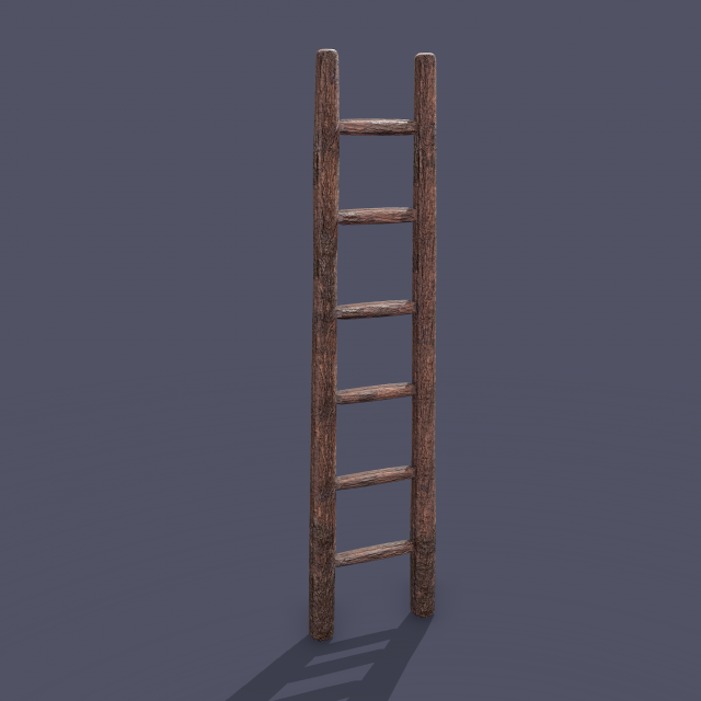 Medieval ladder 3D-Modell .c4d .max .obj .3ds .fbx .stl .blend 
